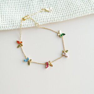 NEW Kate Spade social butterfly multi color bracelet Authentic